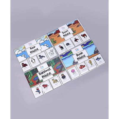 Animals Habitat Sorting Game Activity Kit