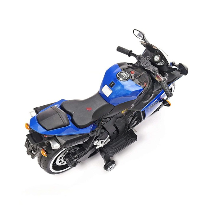 Blue Ride-On | Rechargeable Battery Operated | R3 Bike (COD Not Available)