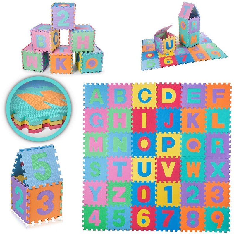 36 Pieces Mini Puzzle Foam Mat