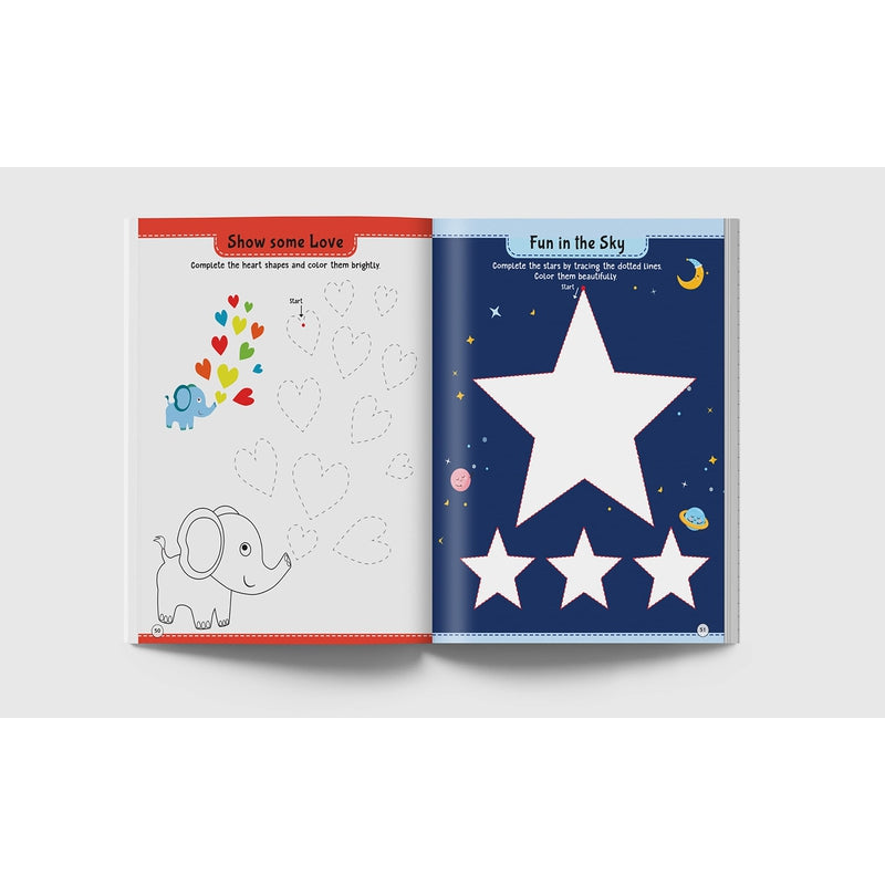 101 Pencil Control Activity Book For Kids: Tracing Practise Book