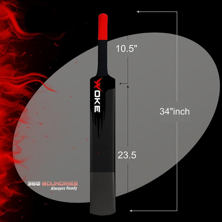 Stalwart Heavy Duty Plastic Premium Plastic Cricket Bat (Full Size) | 15+ Years