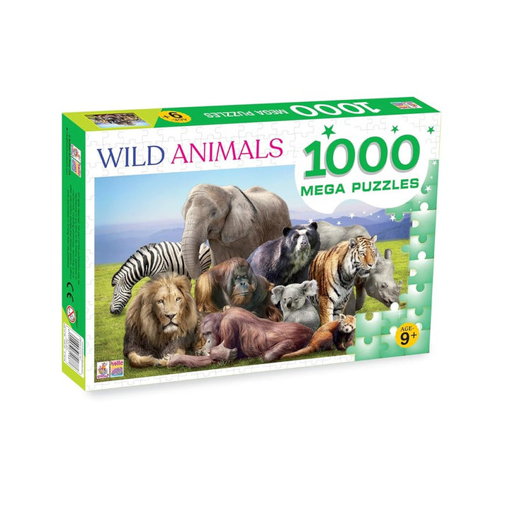 Mega Puzzles: Wild Animals- Educational 1000 Pieces Puzzle for Kids and Adults