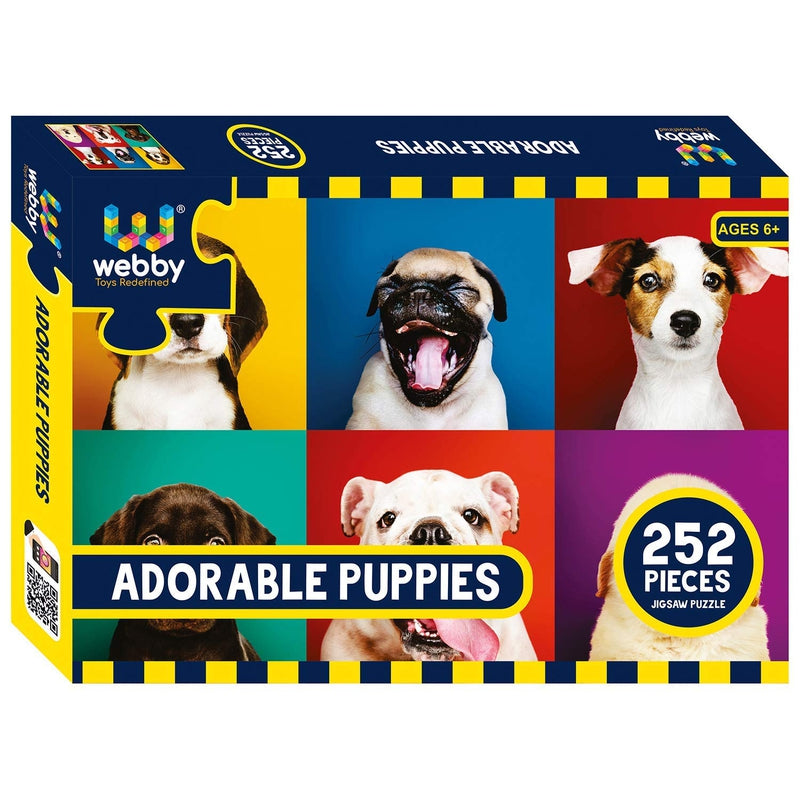 Adorable Puppies Cardboard Jigsaw Puzzle - 252 pieces