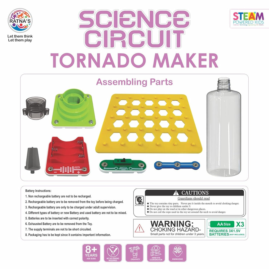 Ratna's Science Circuit - Tornado Maker Kit | DIY Stream Educational Kit