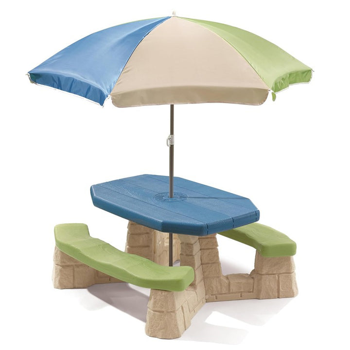 Naturally Playful Picnic Table With Umbrella for Kids | COD Not Available