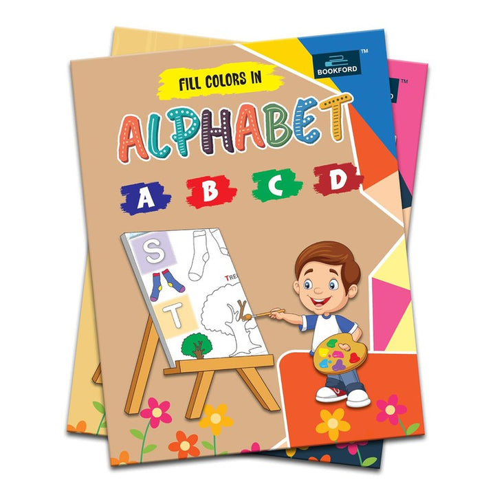 Fill Color In Alphabet Coloring Book For Kids