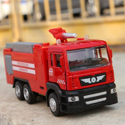 Micro Fire Truck Toy with Light and Sound  | Red