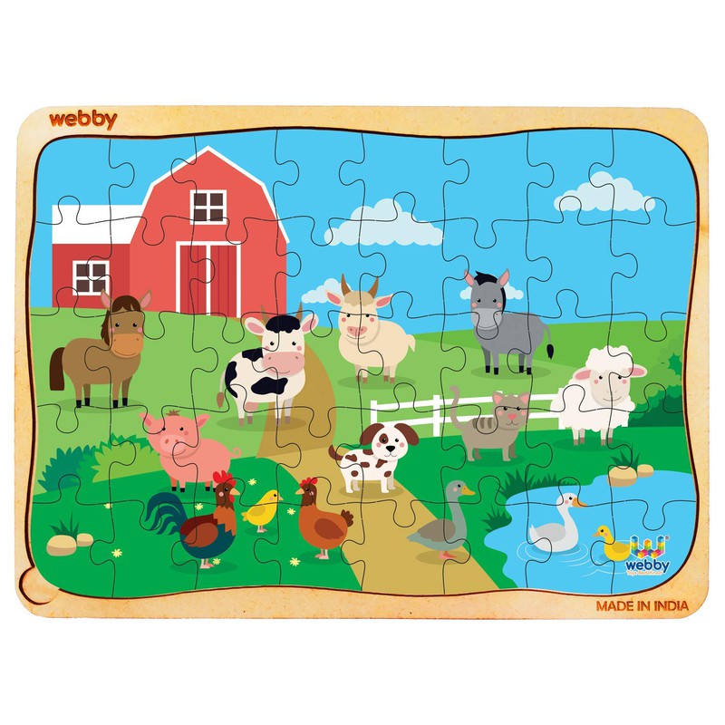 Farm House Wooden Jigsaw Puzzle, 40pcs