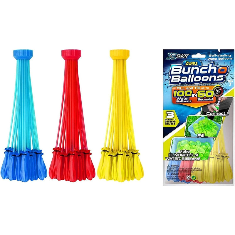 Automatic Fill and Tie Magic Water Balloons (Fills The Balloons Without Any Tie) - Pack of 111 balloons