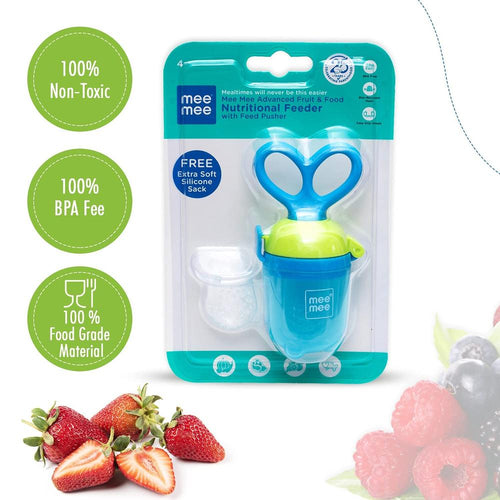 Mee Mee Advanced Fruit & Food Nutritional Baby Feeder - Blue