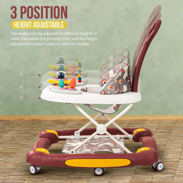 3 in 1 Awry Baby Walker with Push Handle & 3 Adjustable Height (9 Months to 1.5 Years) |  COD Not Available