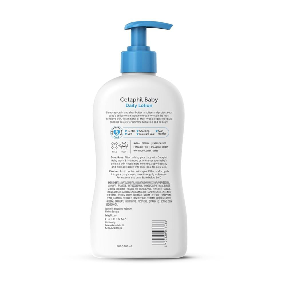 Cetaphil Baby Daily Lotion - 400ml (Shea Butter & Vitamin E)