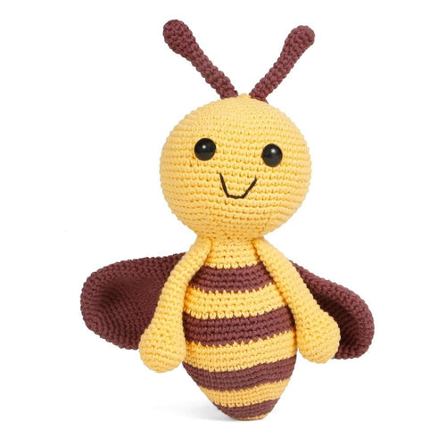 Little Ginnie Honey Bee Crochet Soft Toy - Handmade Soft Doll