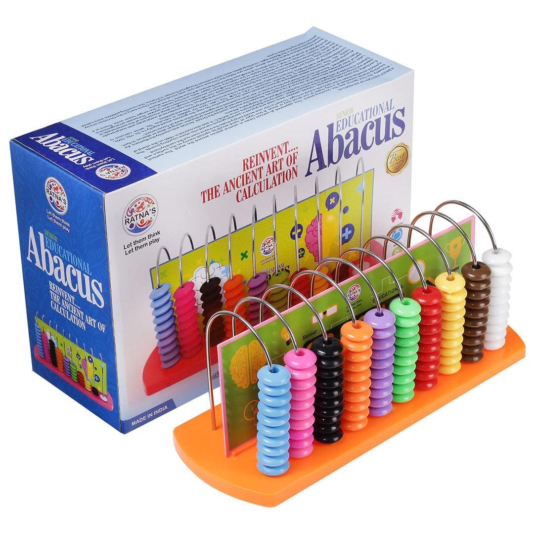 Ratna's Educational Abacus - Senior I Counting, Addition & Subtraction Learning Toy