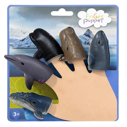FunBlast Ocean Animals Finger Puppets | Storytelling Toys for Kids & Toddlers | Pack of 5