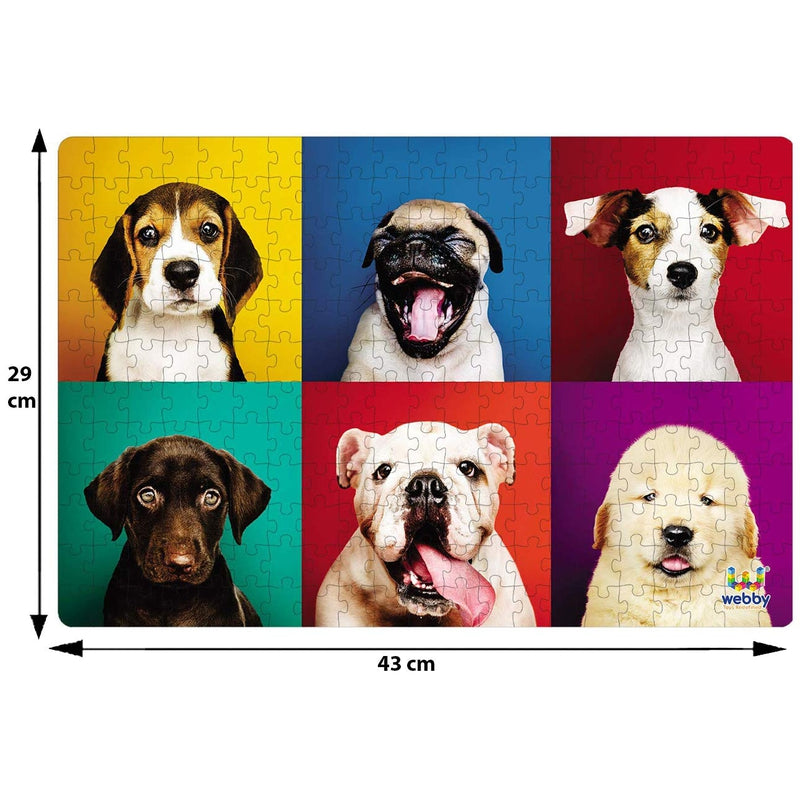 Adorable Puppies Cardboard Jigsaw Puzzle - 252 pieces