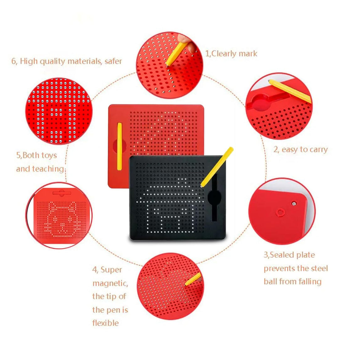 FunBlast Magnetic Drawing Board | Draw Freely Doodle Pad with Magnetic Balls