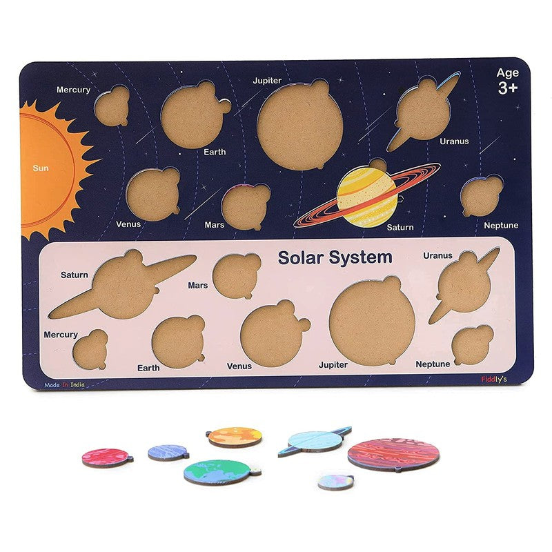 Solar System Wooden Puzzle for Kids | Educational STEEM Toy