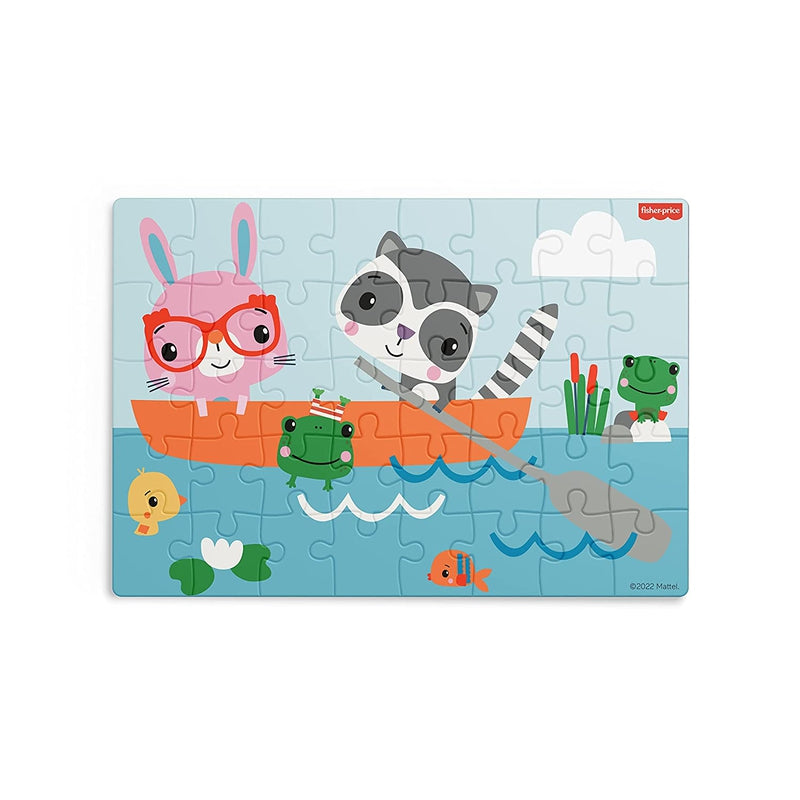 Fisher Price Amazing Animals Puzzles for Kids - 60 Pieces 3 in 1 Jigsaw Puzzle for Kids (IC)