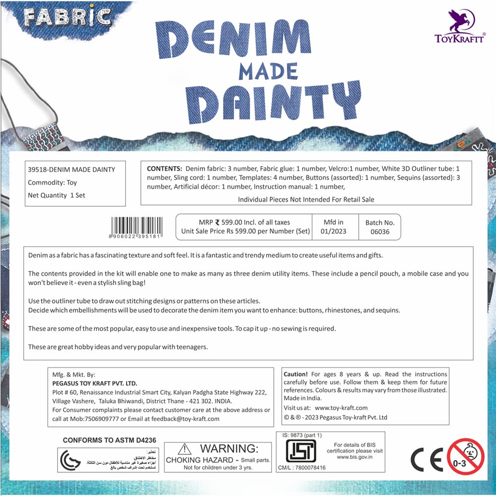 Denim Made Dainty (Bag & Purse Making art and craft set)