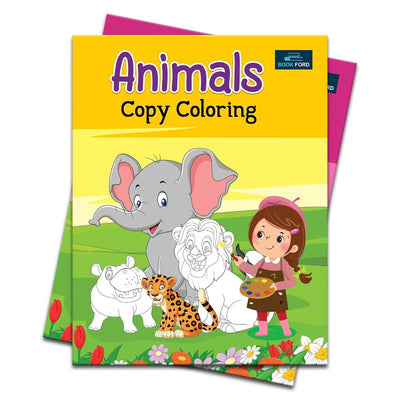 Copy Coloring Books For Kids ( Set Of 10 Books) - Numbers, Alien, Prince, Our Helpers And Many More