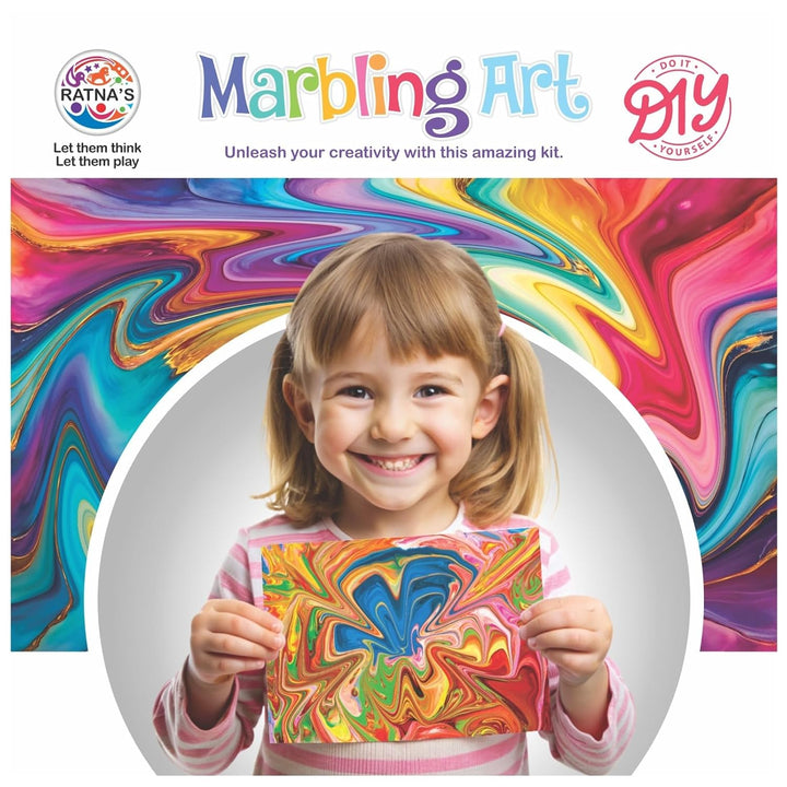 Ratna's Marbling Art & Craft Magic Paint Kit – Water Marbling | DIY Activity