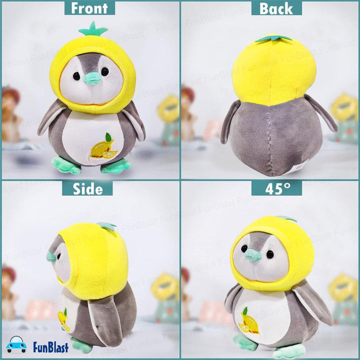 FunBlast Fruity Penguin Soft Toy | Fluffy Stuffed Plush Toy for Kids | Cute Huggable Penguin