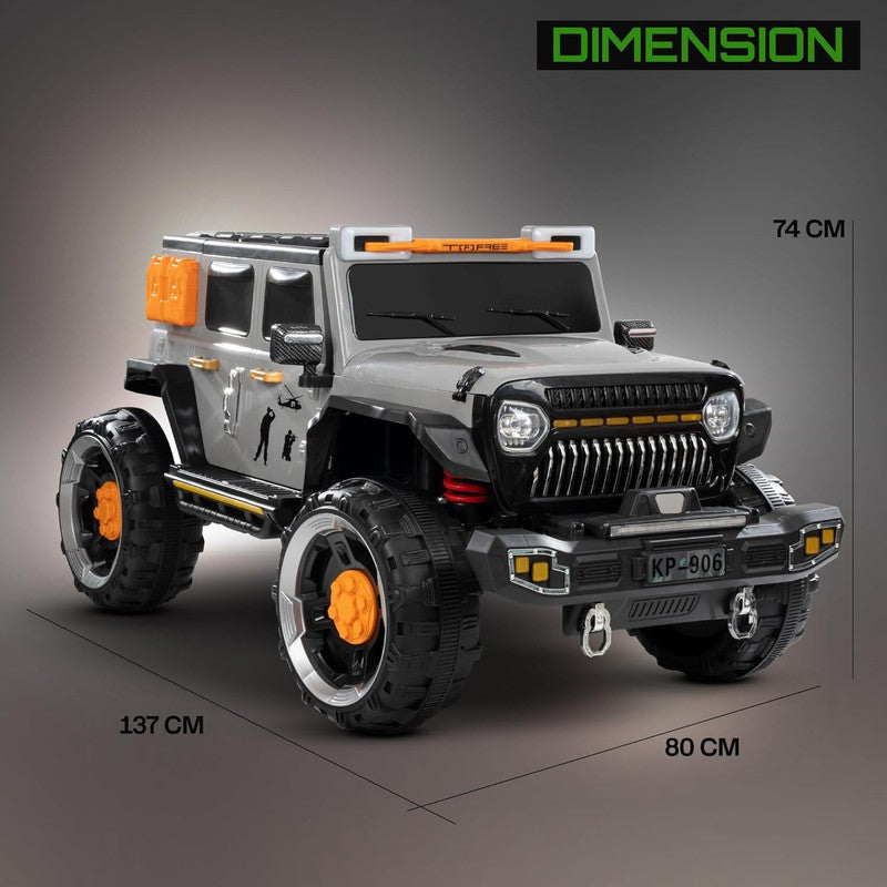 4X4 Safari Explorer Rechargeable Ride-On Jeep for Kids with Colorful Led Lights and Music | COD Not Available