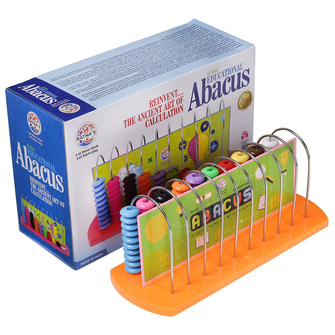 Ratna's Educational Abacus - Senior I Counting, Addition & Subtraction Learning Toy