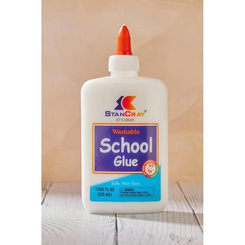 STANCRAY Washable School Glue - 225ml | Multi-Purpose Liquid Glue for School Projects, Art & Craftpy)