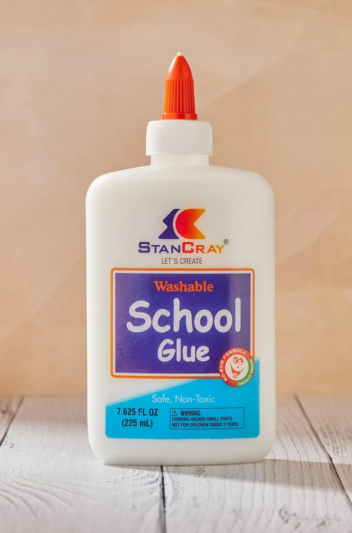 STANCRAY Washable School Glue - 225ml | Multi-Purpose Liquid Glue for School Projects, Art & Craftpy)