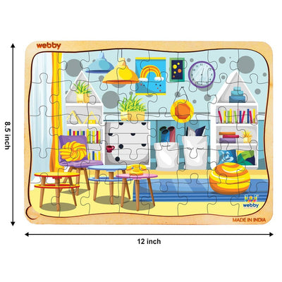 Kids Room Wooden Jigsaw Puzzle, 40pcs