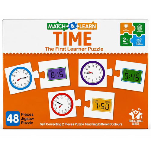 Ratnas Match & Learn - Time First Learner Jigsaw Puzzle | 48 Pieces