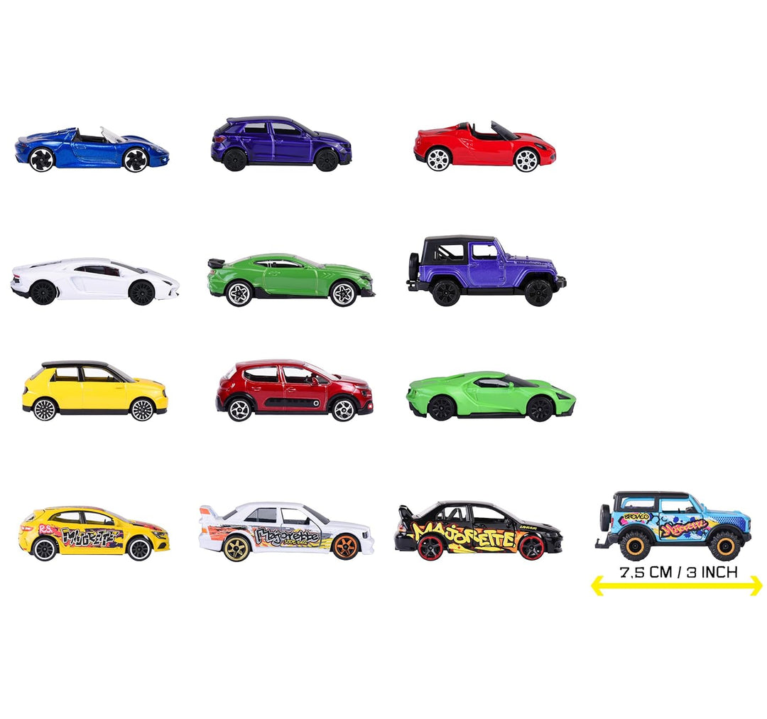 Original Licensed Majorette Graffiti 9+4 Gift Pack | 13 Licensed Metal Cars Set (9 Street + 4 Graffiti Style)