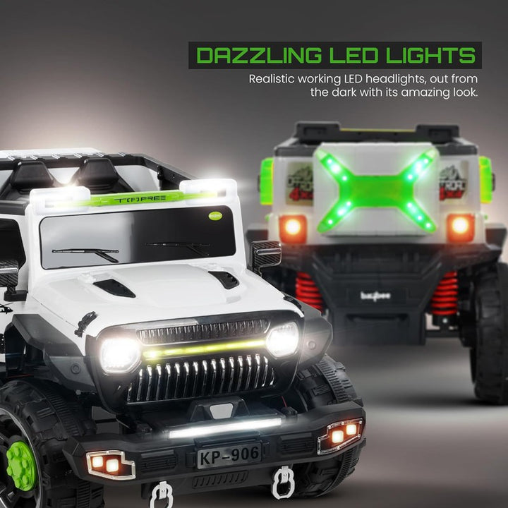 4X4 Safari Explorer Rechargeable Ride-On Jeep for Kids with Colorful Led Lights and Music | COD Not Available