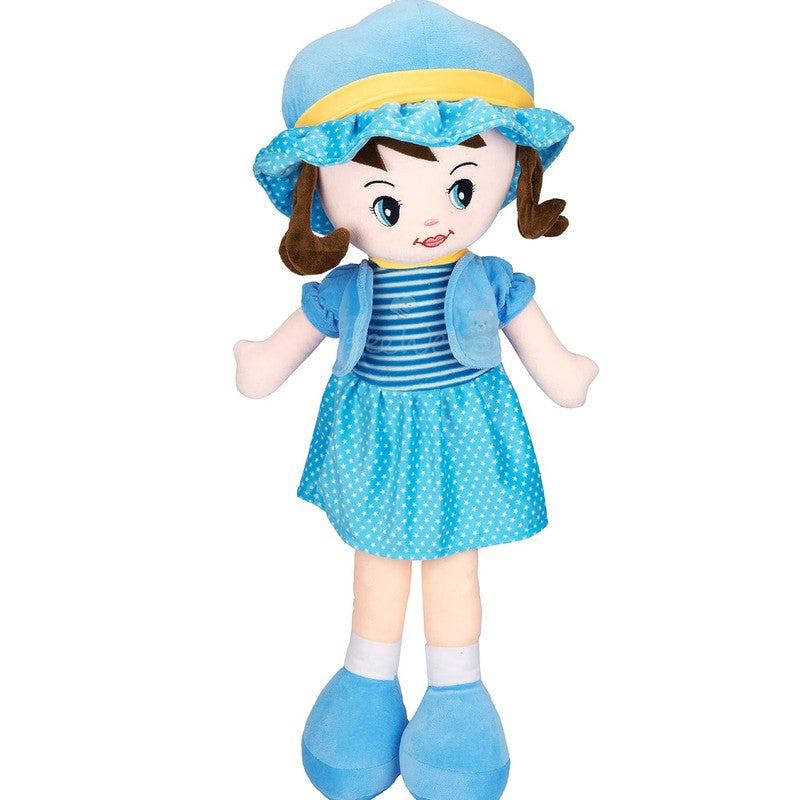 Winky Doll Super Soft Huggable Stuffed Toy - Blue 40cm