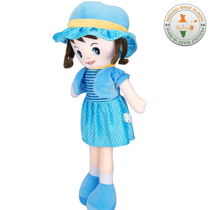 Winky Doll Super Soft Huggable Stuffed Toy - Blue 40cm