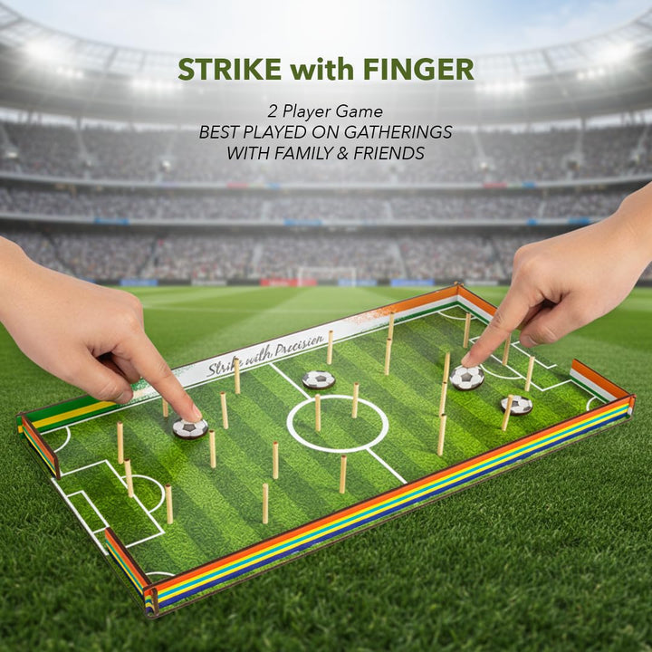 Toy Box by Ratna 4-in-1 Finger Football Table Top Game | Strike with Finger