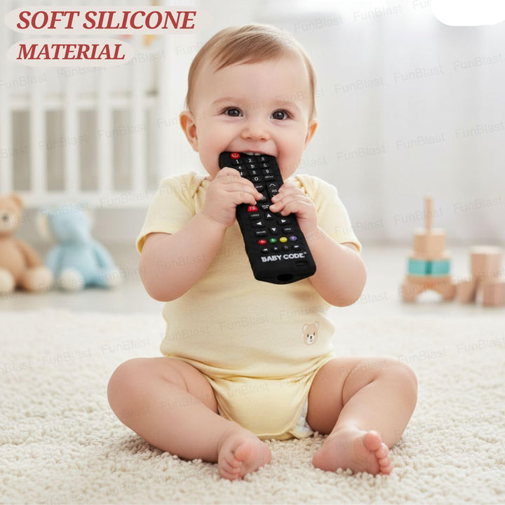 FunBlast Silicone Remote Teether for Baby | Remote Control Design Teething Toy