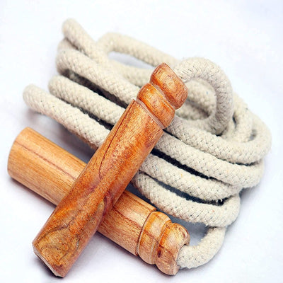 High Class Unisex Fitness Jumping Skipping Rope with Wooden Handle