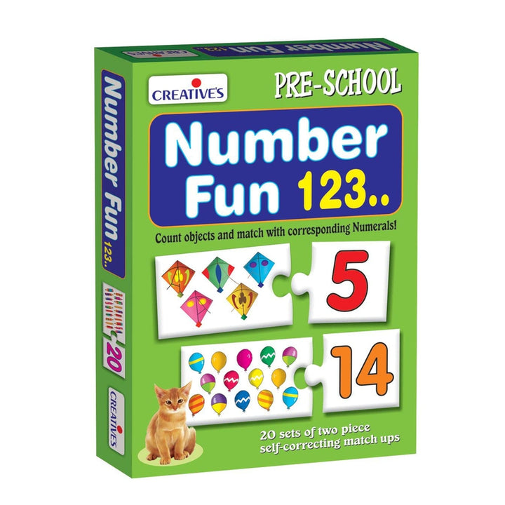 Number Fun 123 (20 Two Piece Matching Puzzles)