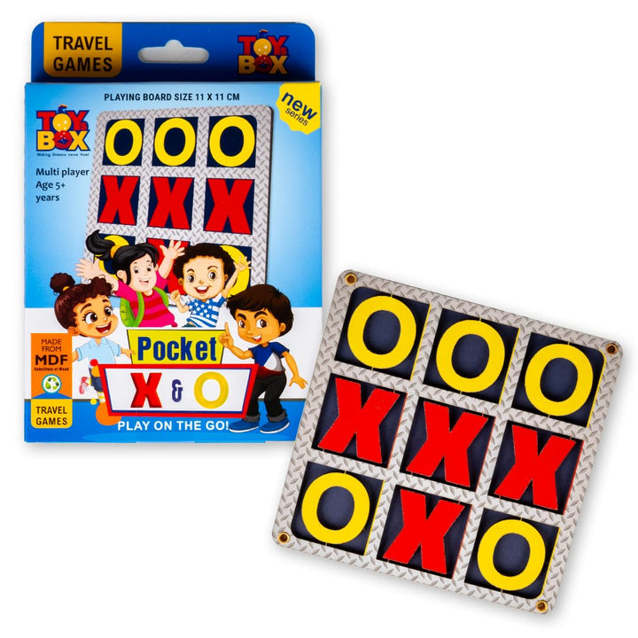 Ratna's Pocket X & O Travel Board Game- Tic Tac Toe | Portable Family Game