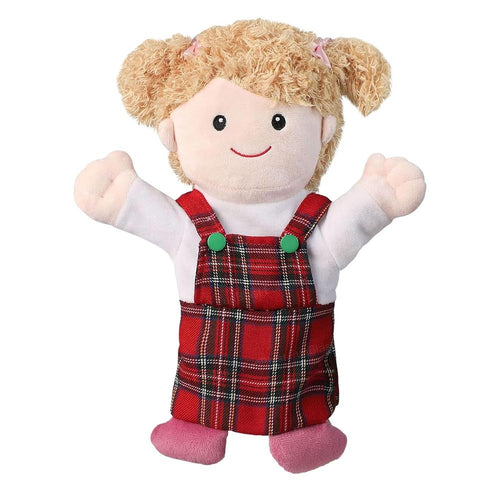 FunBlast Daughter Hand Puppet for Kids | Soft Plush Family Puppet for Storytelling & Role Play