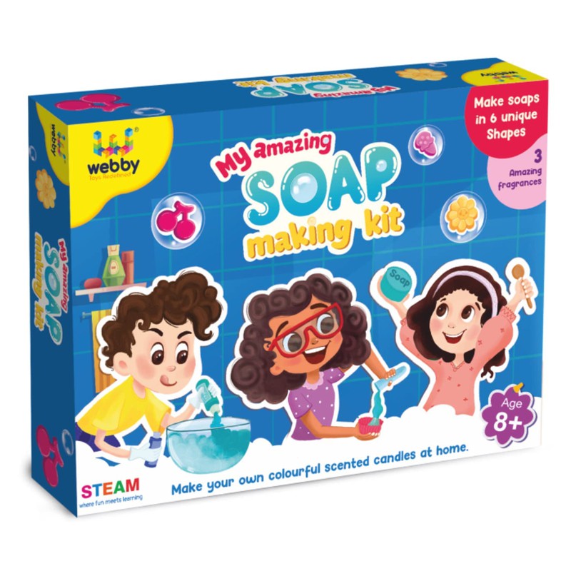 DIY Amazing Soap Making Kit, STEAM Learner, Educational & Learning Activity Toy Kit for Kids, Boys & Girls Age 8+ (Large)