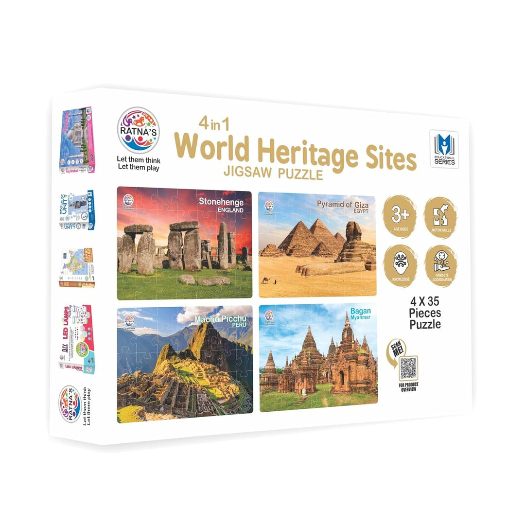 Ratna's 4 in 1 - World Heritage Sites Jigsaw Puzzle