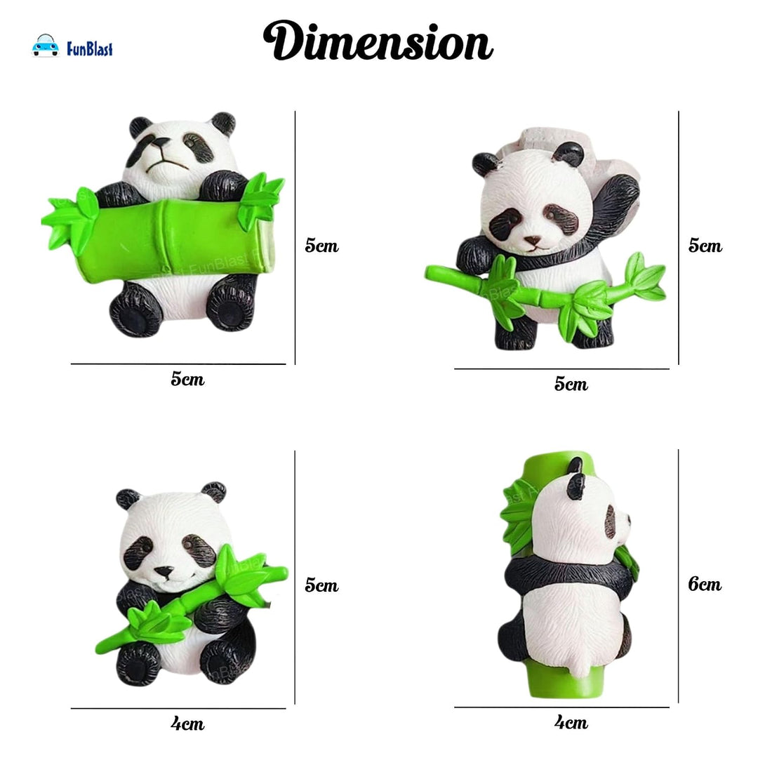 FunBlast Panda Miniature Figurine Decorative Showpiece | Decor for Home, Office & Car