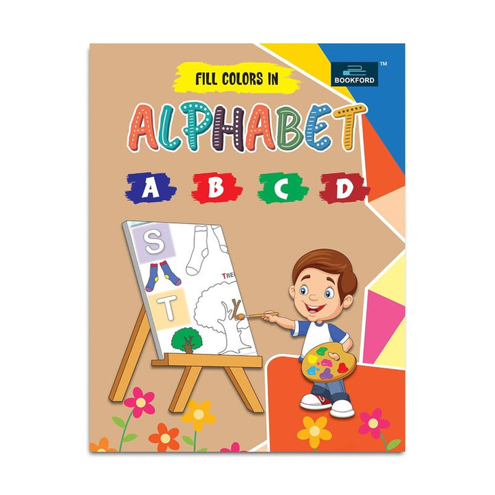 Fill Color In Alphabet Coloring Book For Kids