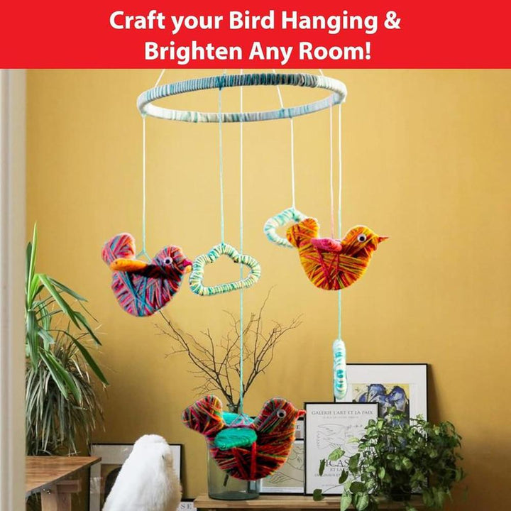 Chalk & Chuckles Yarn Bird Craft Kit (8 Years till Grown Ups)