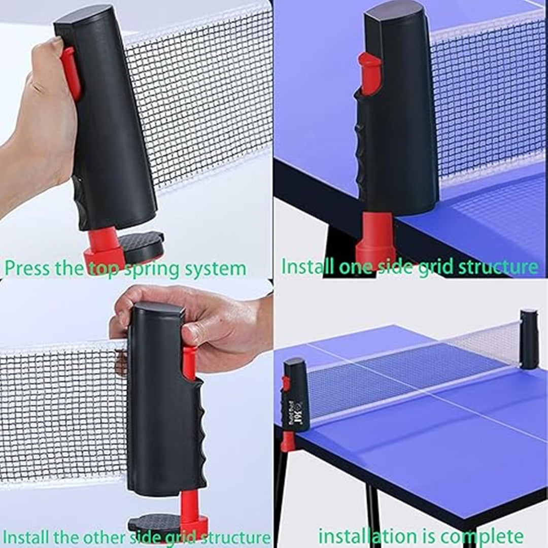MUREN Adjustable Table Tennis Ping Pong Net | Portable Retractable Universal Clamp