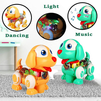 Dog Toy for Kids – 360 Degree Rotating Toy with Flashing Light &  Sound